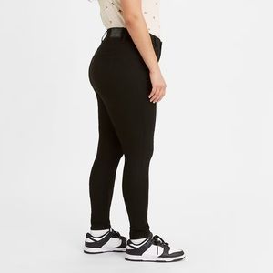 Black High Rise Super Skinny Jeans Levi